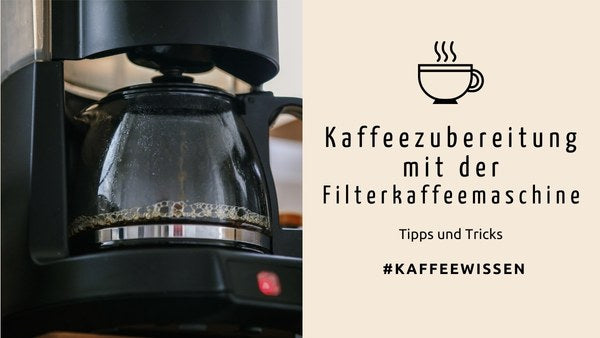 Kaffeezubereitung mit der Filterkaffeemaschine