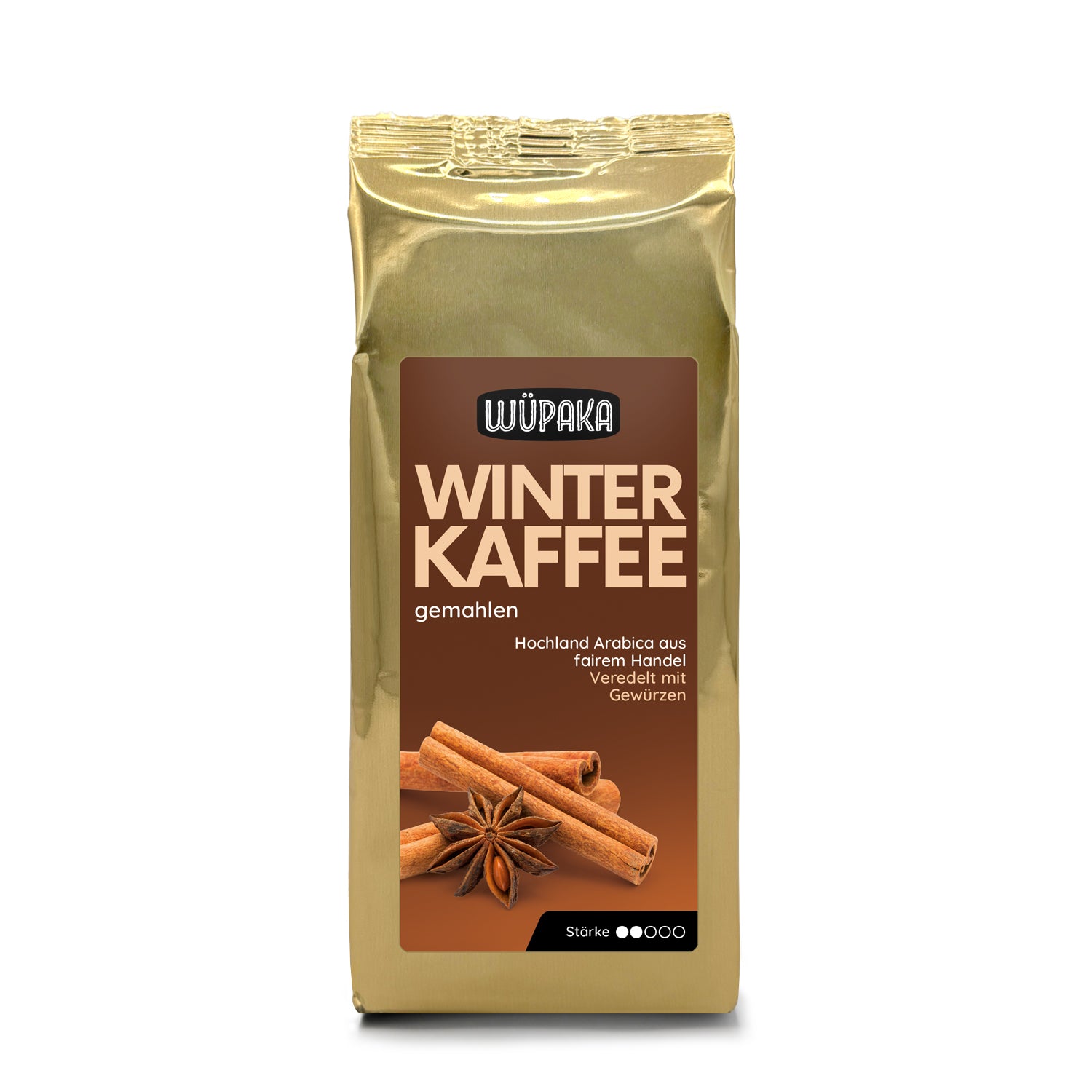 WÜPAKA Winterkaffee- Milder Kaffee mit Gewürzen fairer Handel